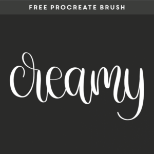 creamy – free procreate brush