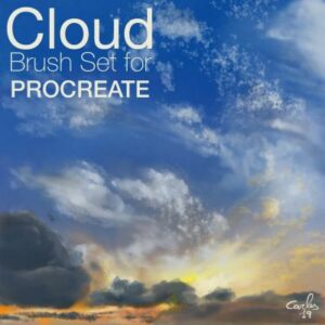 cloud painting brush set