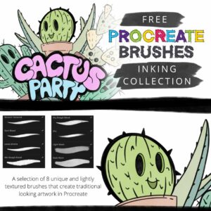 crayonarcade procreate brushes inking free collection