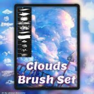 defined cloud brushes for procreate