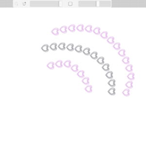 delicate heart procreate brushes