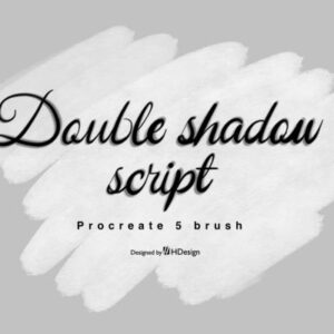 double shadow script brush