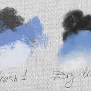 dry brushes for procreate