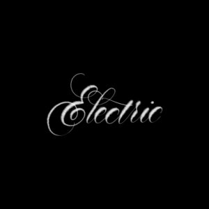 electric procreate lettering brush