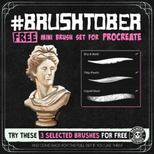 free brushtober 2020 mini brush set