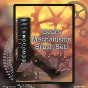 free gears mechanisms brush set!