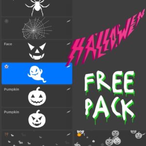 free helloween brushes stamp procreate