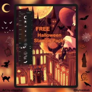 free halloween stamps pack