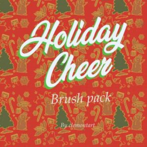 free holiday gift wrap pattern brush