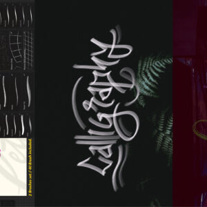 free nine6brush procreate lettering