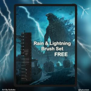 free rain & lightning brush set!