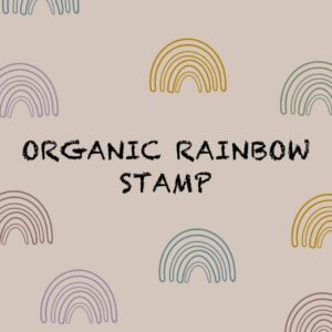 free stamp organic rainbow