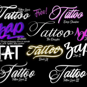 free tattoo lettering brushes