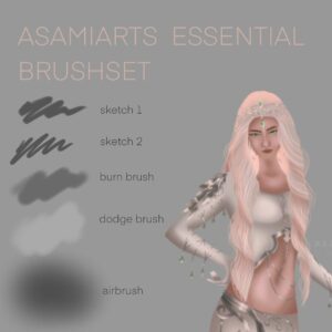 free brushset essentials + glitter