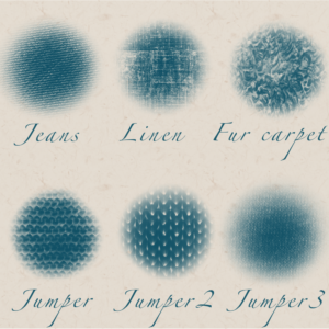 fabric texture brushes for procreate by tatyworks