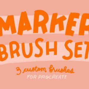 flat tip marker free brushes for procreate