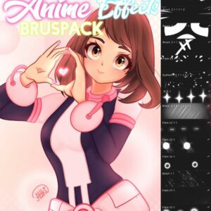 free anime effects brush pack procreate
