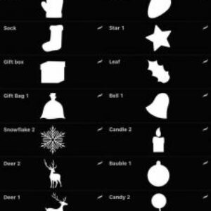 free christmas brushes high resolution