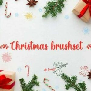 free christmas brushset