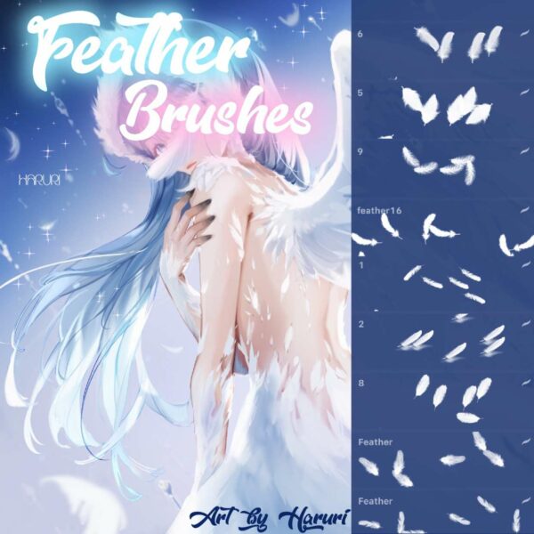 free feather brushset procreate