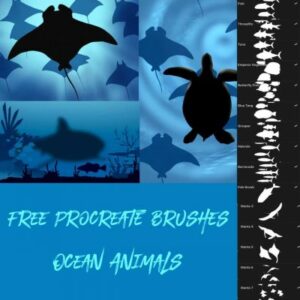 free fish brushes for procreate