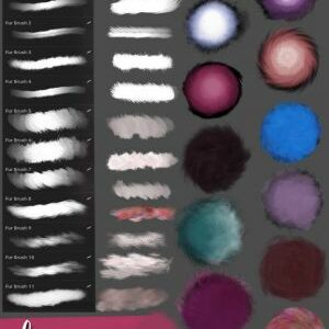 free fur brush set