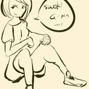 free japanese manga g pen brush bysaeki