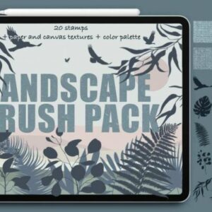 free landscape bundle – stamps+textures