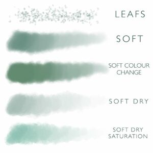 free leafs soft brushes procreate