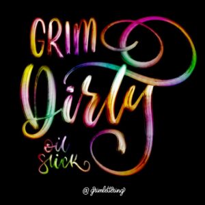 free oil slick lettering brush procreate