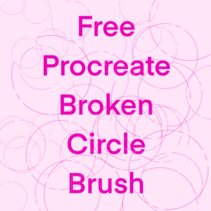 free procreate broken circle brush (2)