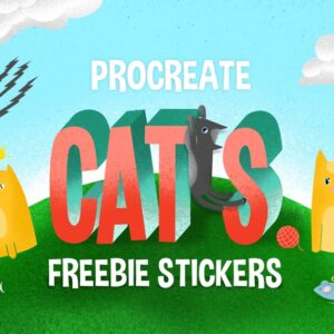 free procreate stamp brushes cats