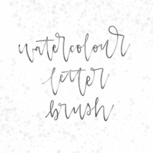 free watercolour lettering brush!
