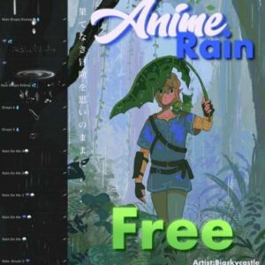 free anime rain brushset!