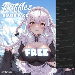 free anime ruffles brush pack!