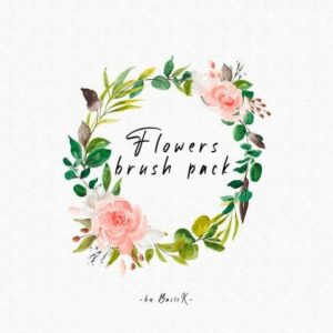 free flowers brush pack!