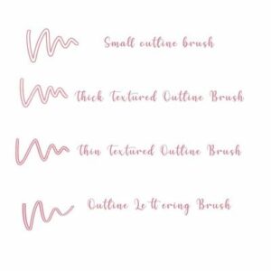 free outline brush set!