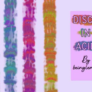 free rainbow texturized brush! disco in acid