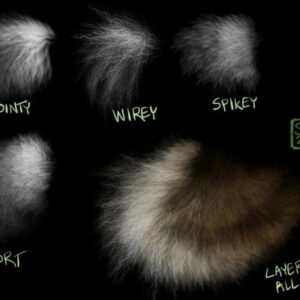 fur brushes