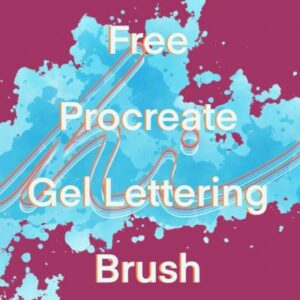 gel lettering brush