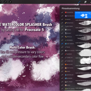 georg's free procreate 5 watercolor splash brush