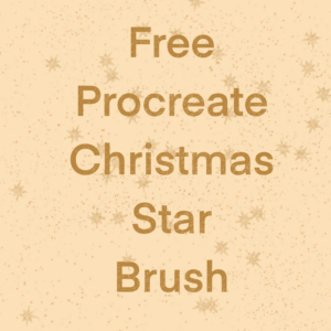 glitter christmas star brush