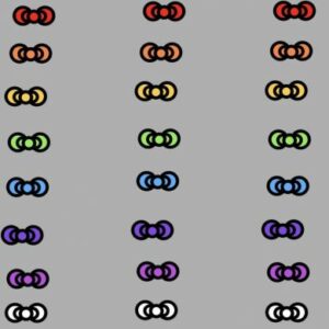 hello kitty bow brushes