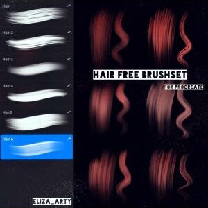 hair free brushes for procreate