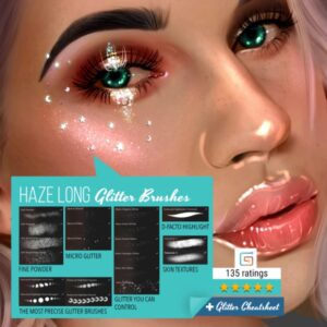 haze long procreate glitter brushes free