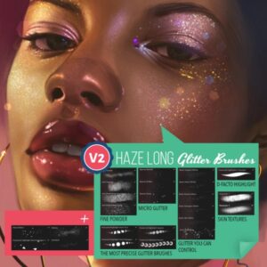 haze long procreate glitter brushes v2 free