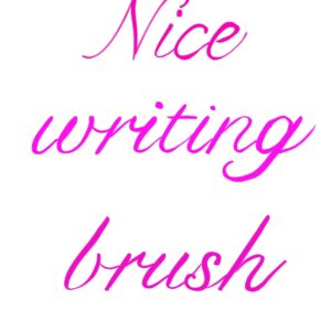 lettering brush procreate