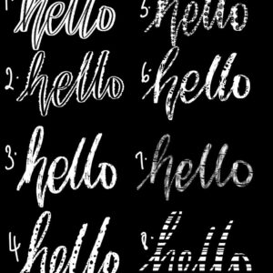 lettering brushes procreate