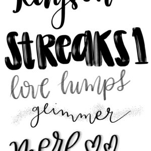 lettering brushes and more free