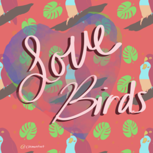 love bird procreate pattern brush